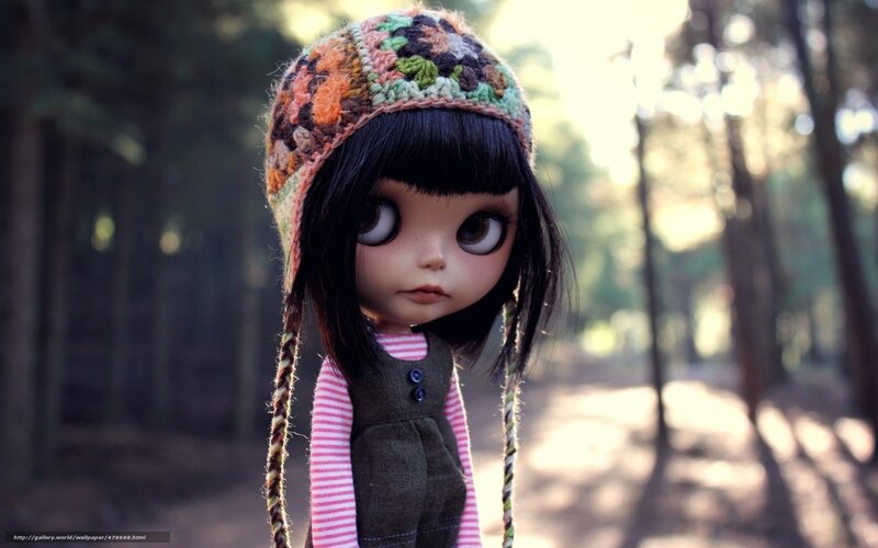 Doll in Forest — Brown, Serene, Afternoon