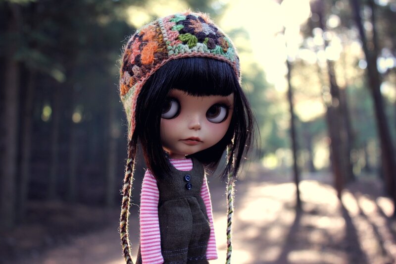 Doll in Forest — Brown, Serene
