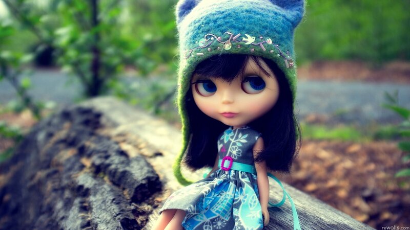 doll in forest setting