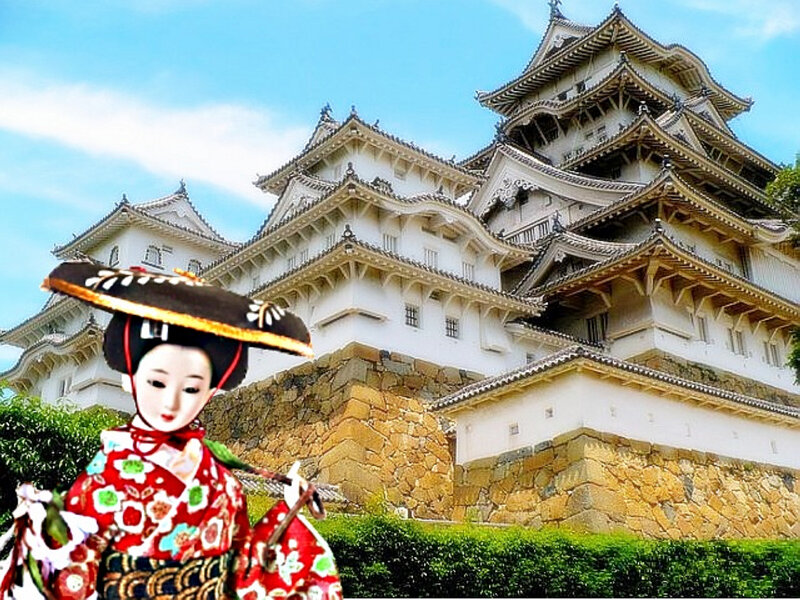 Doll in Front of Castle