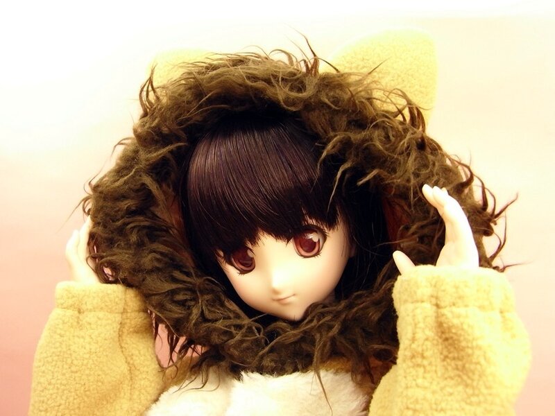 doll in furry hood