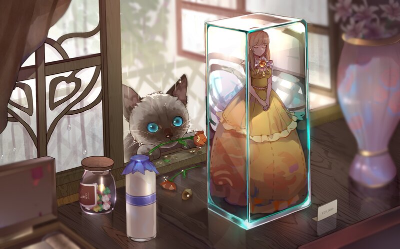 Doll in Glass Case