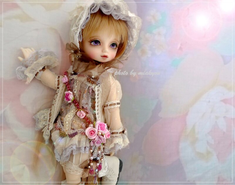 Doll in Lace Dress