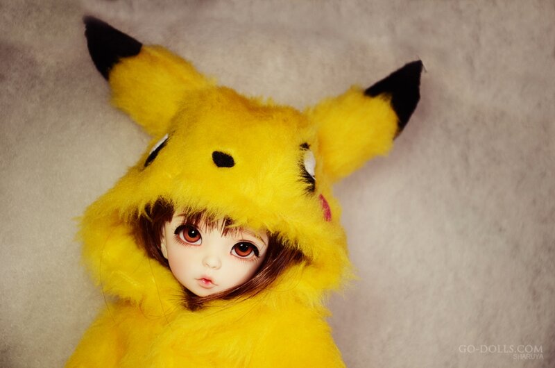 Doll in Pikachu Costume