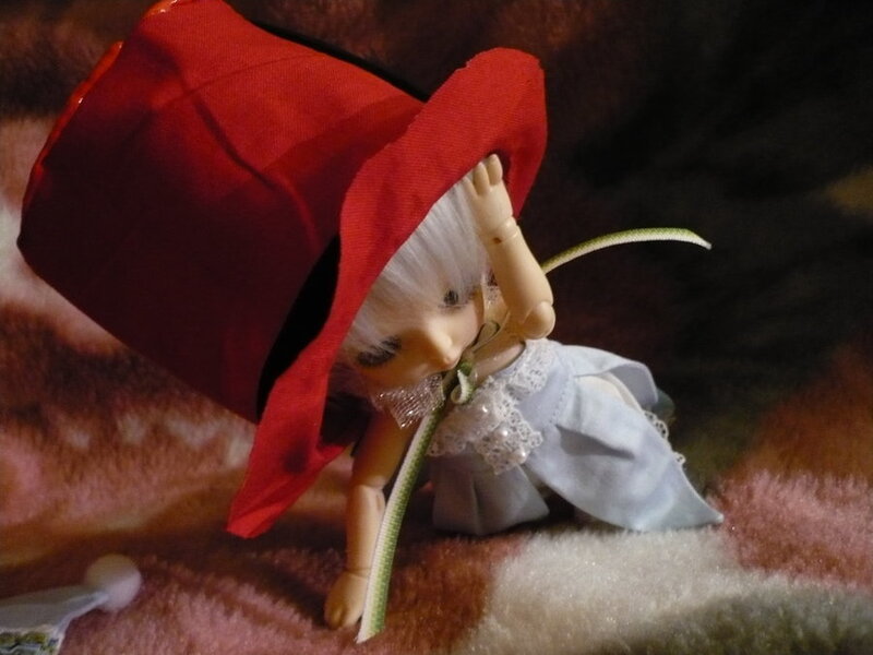 doll in red hat