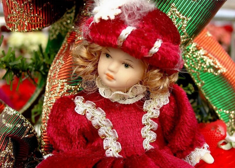 Doll in Red Outfit