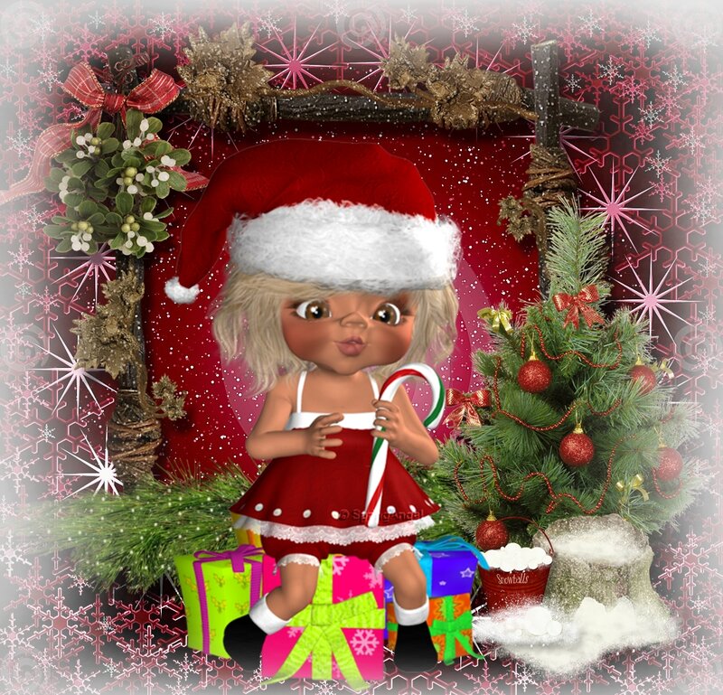 Doll in Santa Outfit
