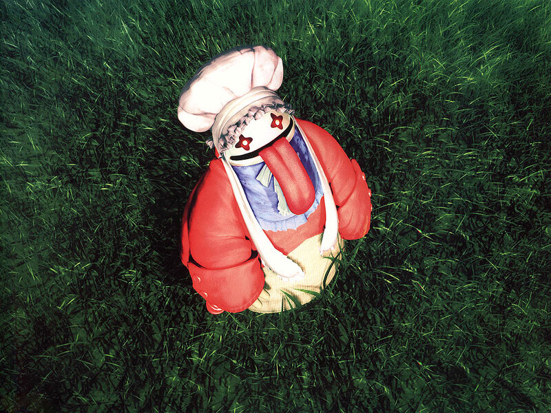 doll in the grass