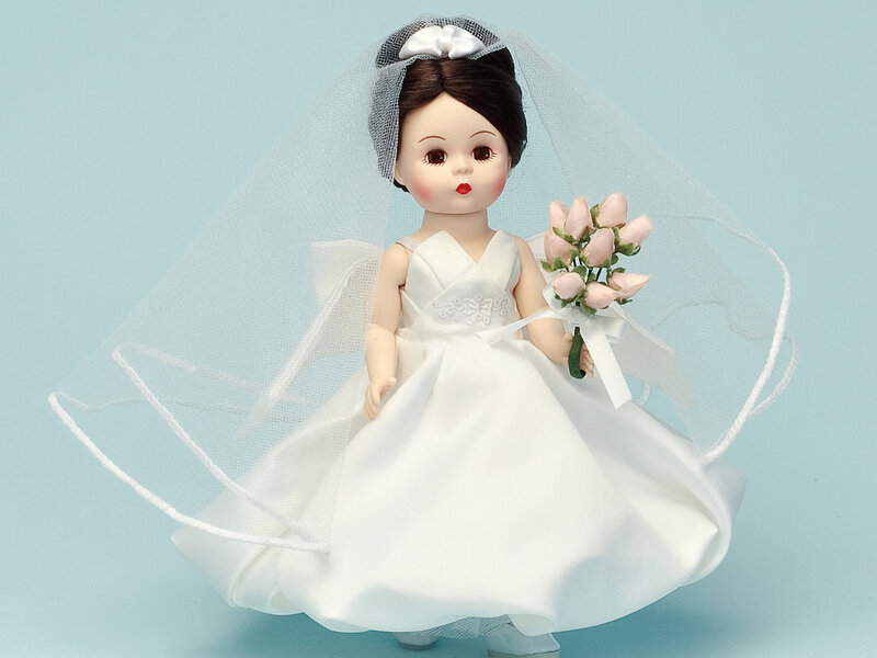 doll in wedding dress