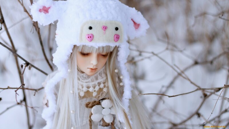 Doll in Winter Hat