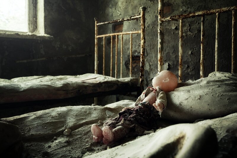 Doll on Abandoned Bed