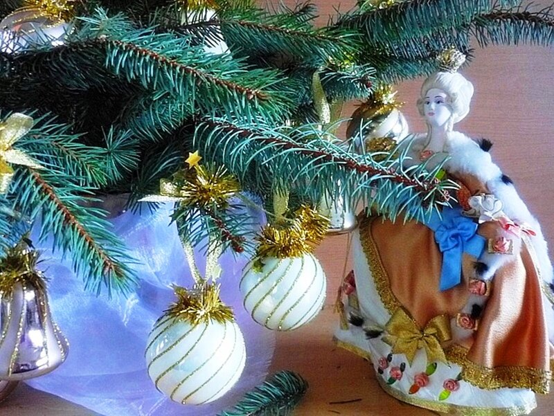 Doll on Christmas Tree