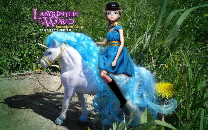 Doll on Unicorn