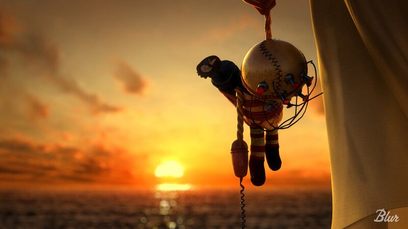 Doll with Baseball Head — Orange, Dramatic