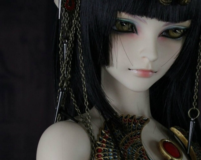 Doll with Black Hair — Dramatic
