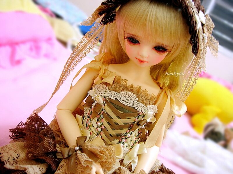 Doll with Blonde Hair — Brown, Calm