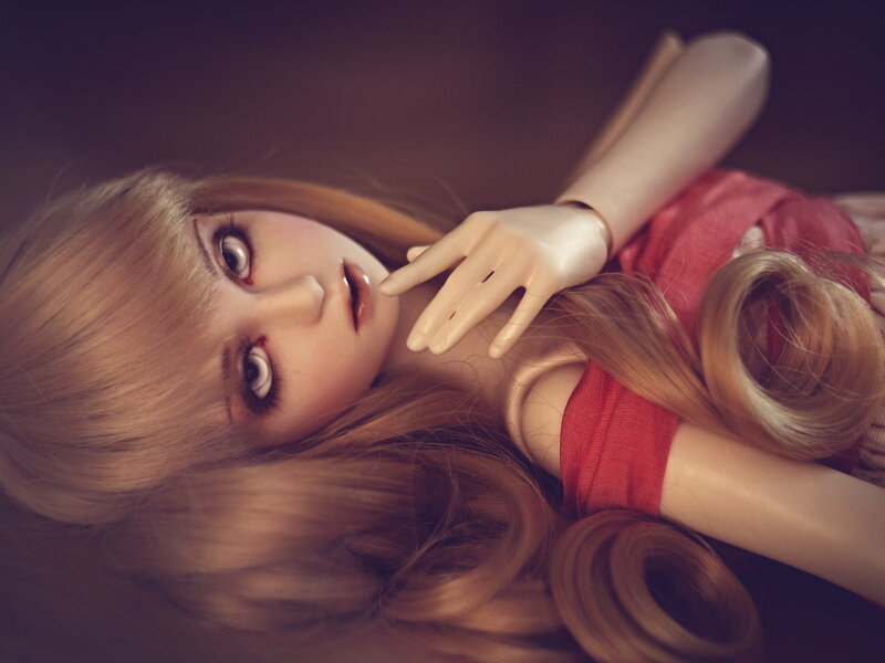 Doll with Blonde Hair — Brown