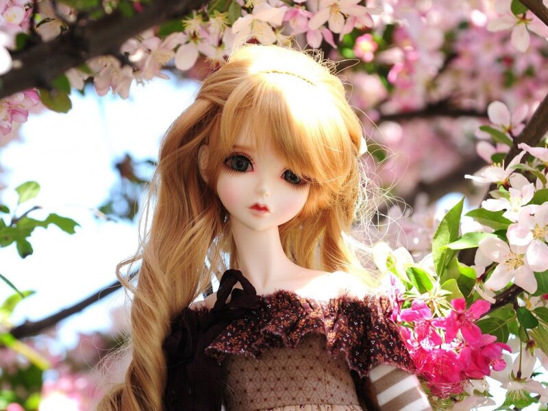 Doll with Blonde Hair — Pink, Serene