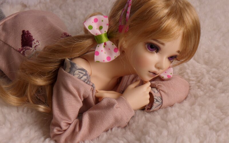 Doll with Blonde Hair — Pink