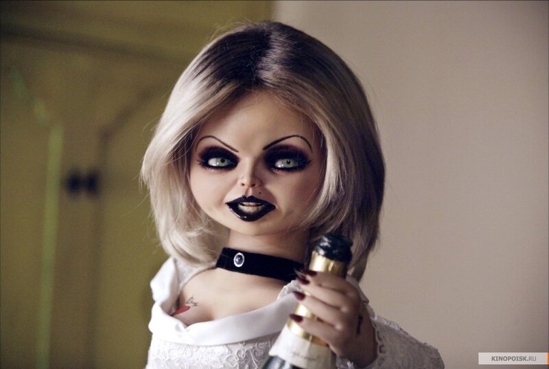 Doll with Blonde Hair — White, Creepy