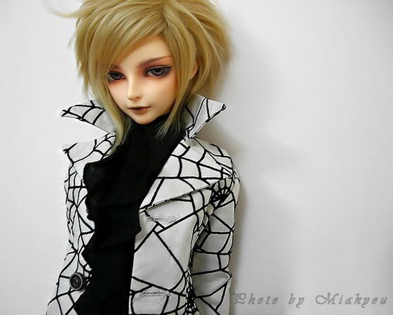 Doll with Blonde Hair — White
