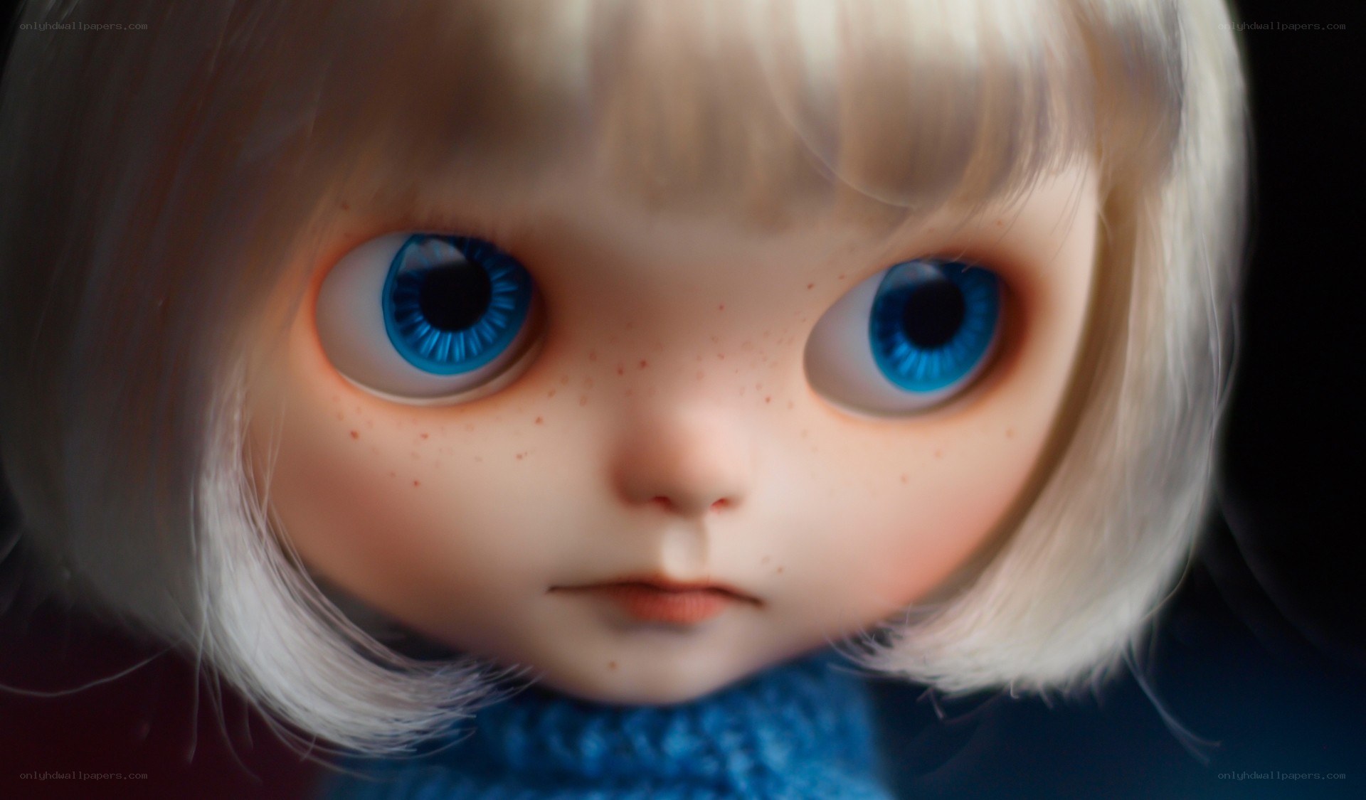 doll with blue eyes