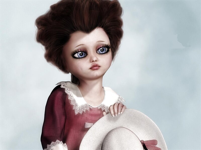 doll with blue eyes