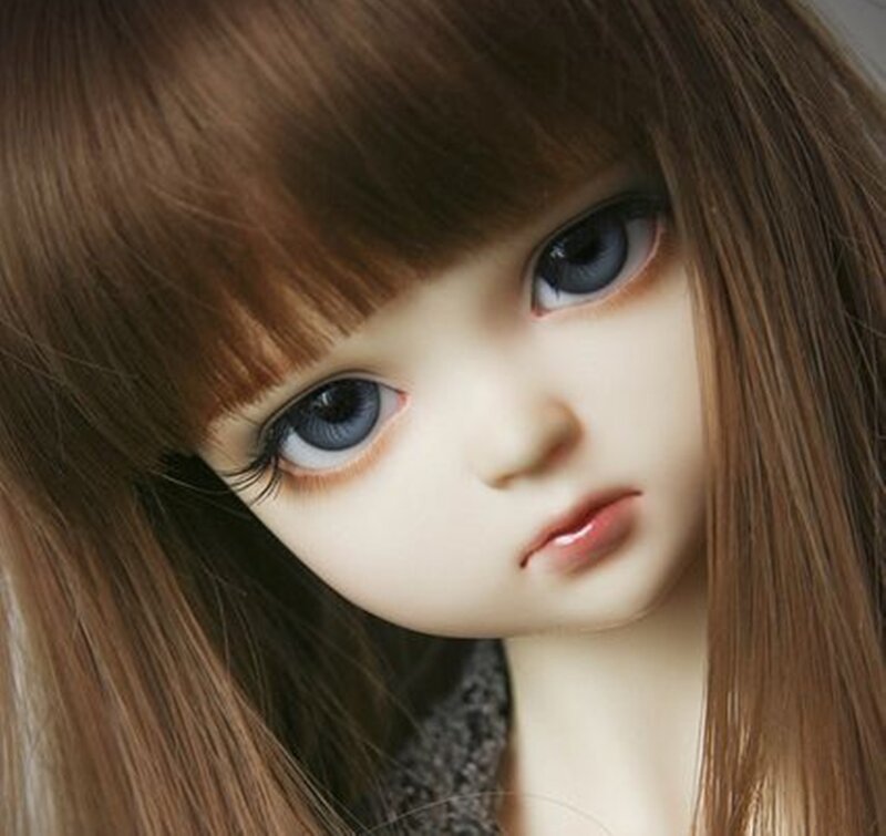 Doll with Blue Eyes — Brown, Neutral