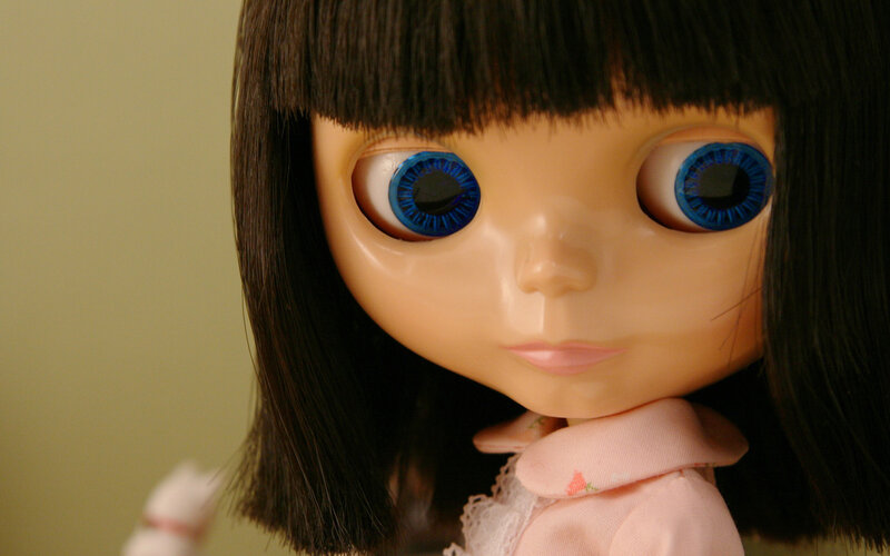 Doll with Blue Eyes — Brown