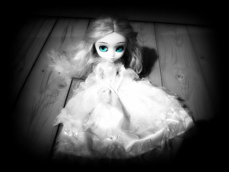 Doll with Blue Eyes — White