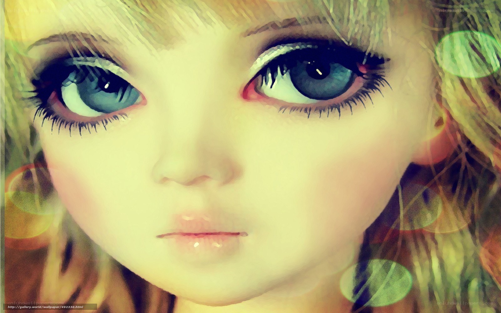 doll with blue eyes
