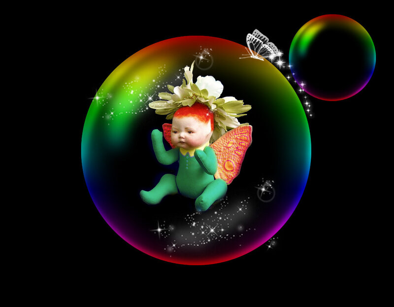 Doll with Butterfly Wings
