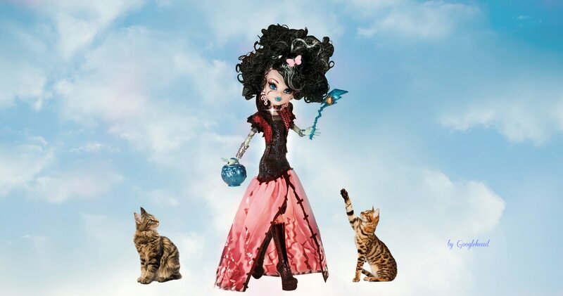 Doll with Cats