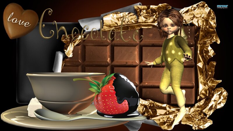 Doll with Chocolate Bar