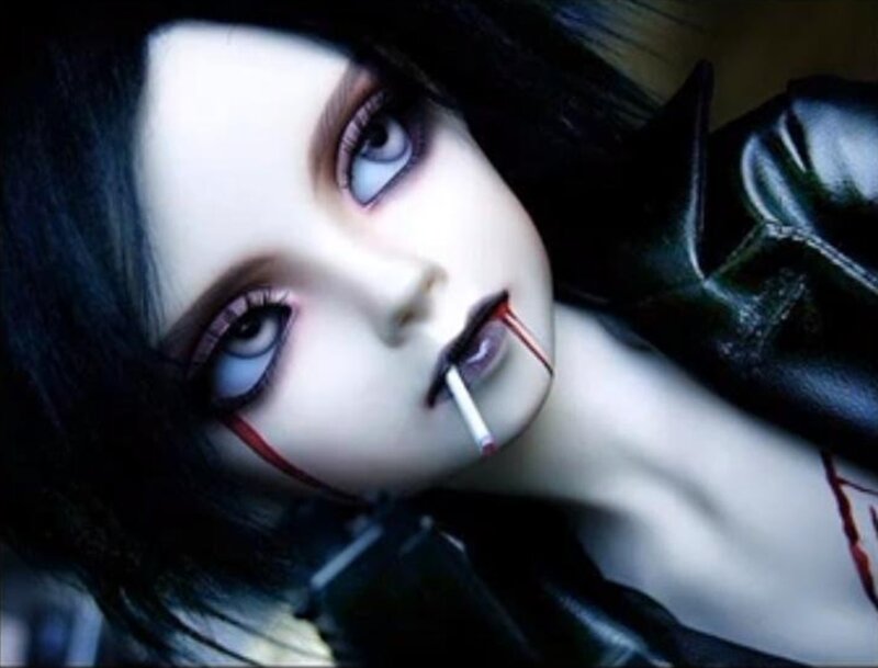Doll with Cigarette