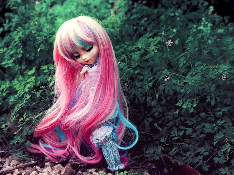Doll with Colorful Hair