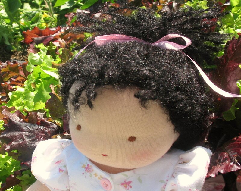 Doll with Curly Hair — Black