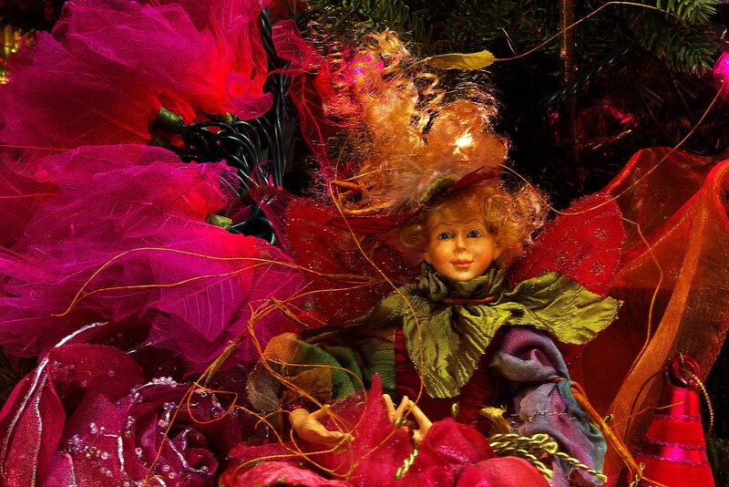 Doll with Curly Hair — Red