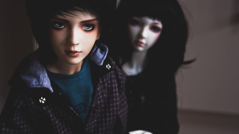 doll with dark hair