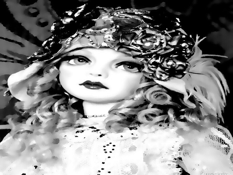 Doll with Elaborate Headpiece