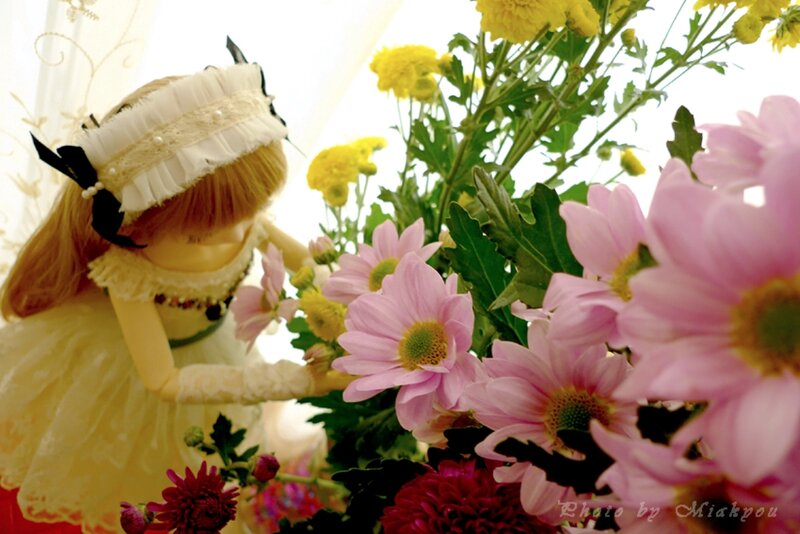 Doll with Flowers — Pink