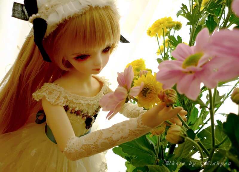 Doll with Flowers