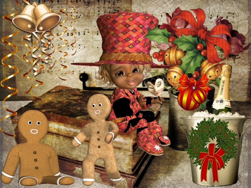 Doll with Gingerbread Men