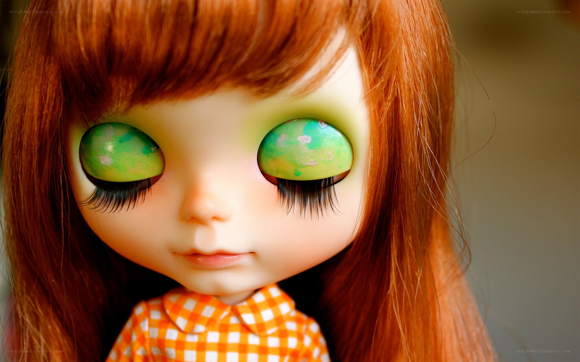 doll with green eyes