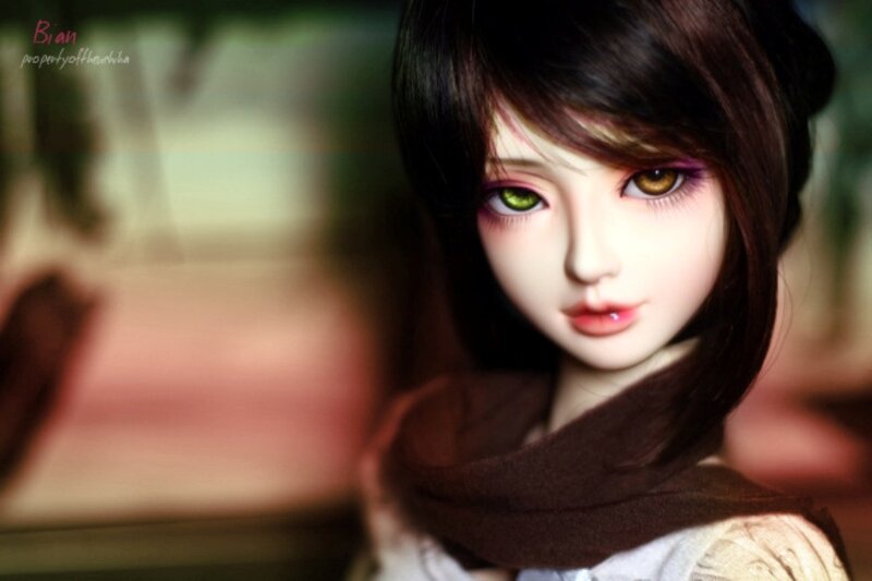 Doll with Green Eyes — Brown, Dramatic