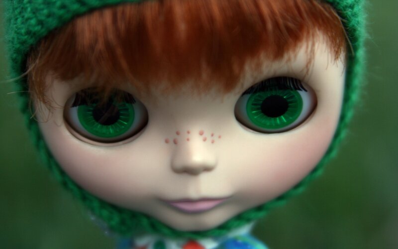 Doll with Green Eyes — Calm, Photograph