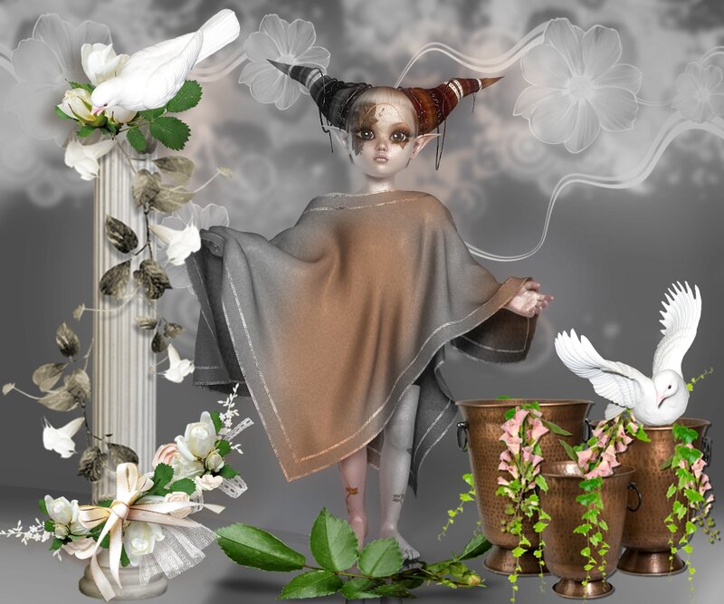 Doll with Horns and Cape