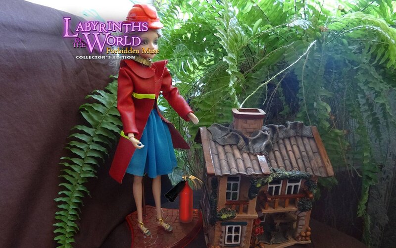 Doll with House and Ferns