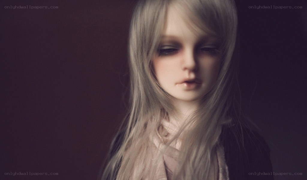 doll with long silver hair