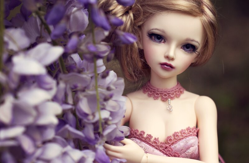 Doll with Purple Flowers — Serene